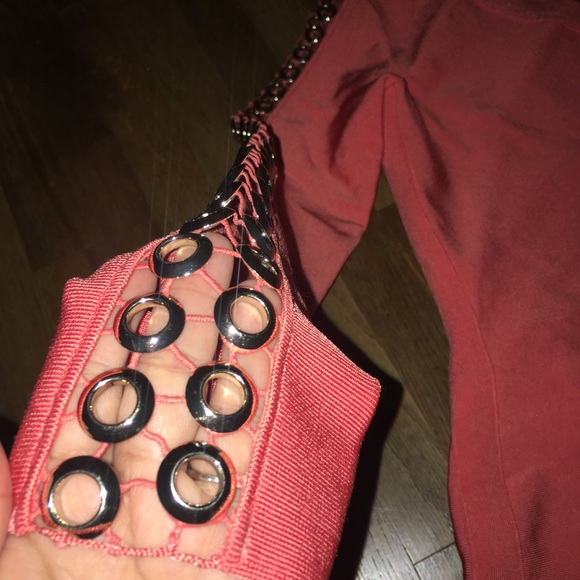 Marciano bandage dress 1 shoulder golden hardware - Picture 5 of 8